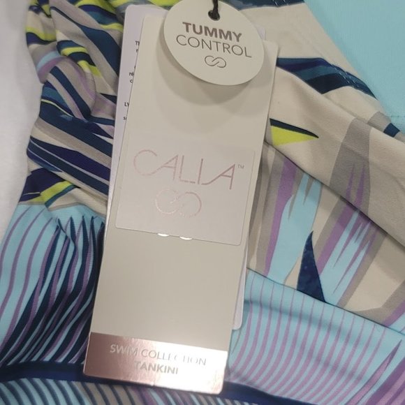 CALIA Wrap Front Tankini Top Plus Size - Picture 8 of 9